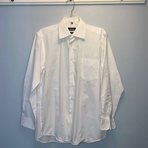 Karako Men White Button Down Dress Shirt 15.5 32/33
